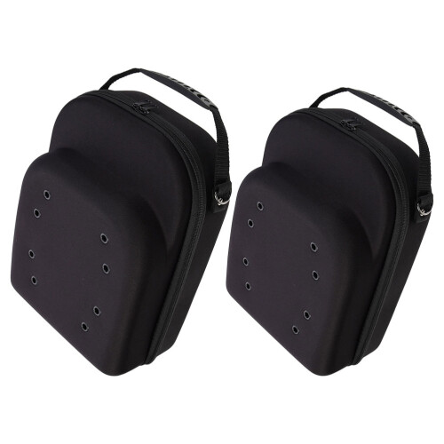 2Stk Eva Baseball Hat Organizer Schwarz, Robuste Reise-Hutbox