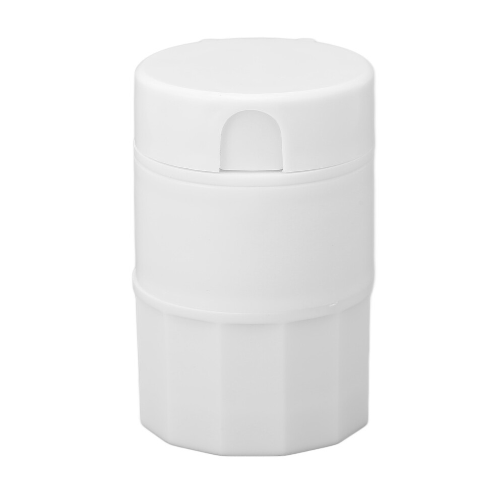 White 4-in-1 Pill Cutter & Grinder, Portable, Home & Travel Use