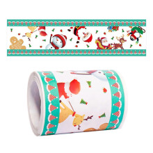 (100) for Creative Merry Christmas Stickers Roll Winter Stickers Decorative Christmas for Christmas New Year 10 Meters-/Roll
