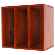 Desktop Lernregal Holz Aufbewahrung Braun 1 Stk