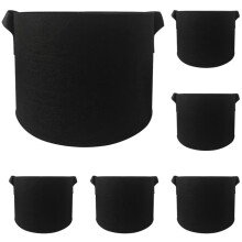 1Set Pflanztasche Filz Schwarz Für Garten Balkon Robust Und Langlebig