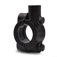 Motorcycle Mirror Mount Bracket 10MM Black ABS Universal Fitment Quick BoltOn Stable Support