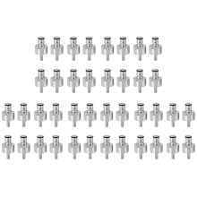 40Pcs/Lot 304 Stainless Steel Carbonation Cap 5/16 Inch Barb,  Lock Type, Fit Soft Drink PET Bottles
