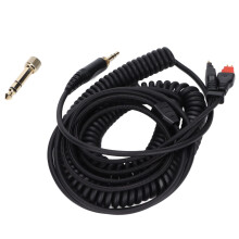6.35mm to 3.5mm Headphone Extension Cable, Stretchable Coiled Audio Cord for HD660S HD650 HD600