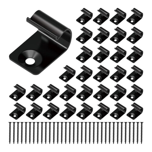 Stainless Steel Start Clips Deck Clips Universal Decking Clips with Decking Screws for Composite Deck Boards 80 Pack