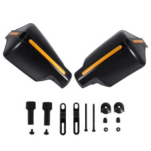 Pair Motorcycle Hand Guards 7/8 Inch 22Mm Handlebar Handguard Handle Protector Bike Brush Wind Guard(Black)