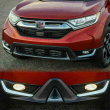 Front Fog Light Lower Cover Eyelid Trim Chrome for CR-V CRV 2017 2018 2019