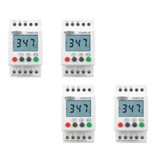 4X 3 Phasen Din Schiene Einstellbar Unter Überspannungs Schutz Spannungs Überwachung Sequenz Schutz Relais