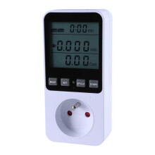 (FR plug) Watt Meter Power Meter Plugs Home Energy Monitors Electricity Usage Monitors, Electrical Usage Monitors, Energy Meter