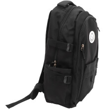 1Stk Schwarzer Nylon Rucksack Für Studenten Mit Viel Stauraum
