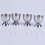 Egg Cup Holder Set  Stainless Steel Egg Tray Kitchen Tool4pcs, silver) 1