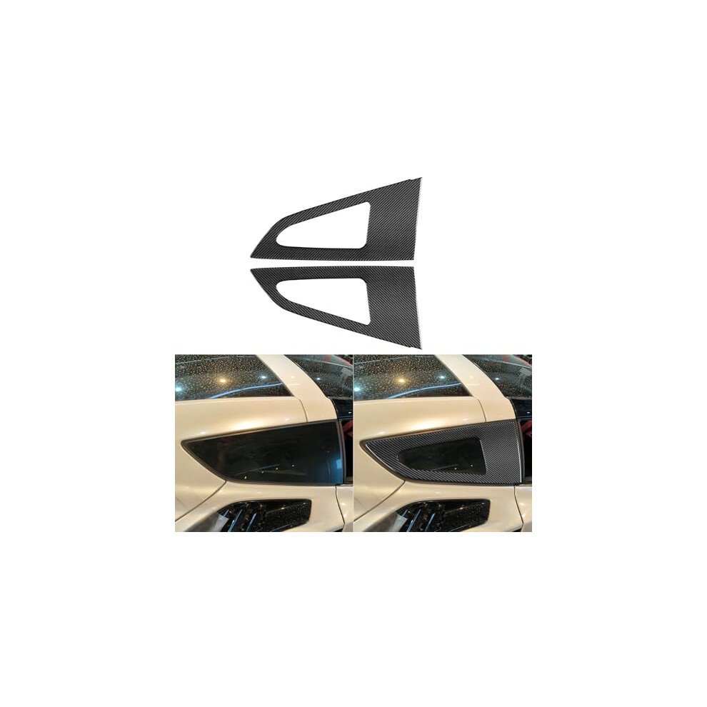 Carbon Fiber Rear Triangle Window Trim 2Pcs Sporty ScratchâResistant Fit For 2014Â2019 Corvette C7 Stingray Z06 Zr1 9092120166170