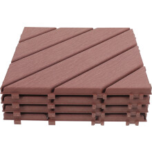 4St Buiten Terras Tegels Plastic Koffie Interlocking Voor Balkon