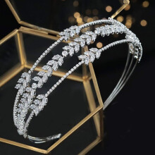Verfijnde metalen haarband, kristallen hoofdsieraad voor vrouwen, glinsterende strass-steentjes, bruidshaarband, prachtig cadeau voor speciale