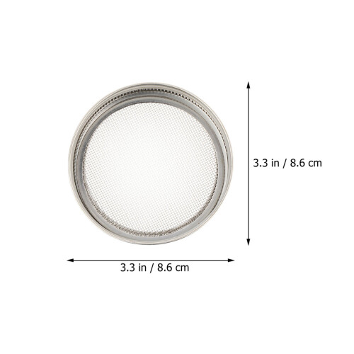 2 keimgläser aufsätze mit siebeinsatz 86 mm 1