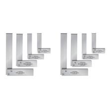 2X Machinist Square Set,2Inch,3Inch,4Inch & 5Inch Squares Machinist Square Mechanical Engineer Square,Wide Base Tool