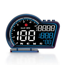 G16 Car HUD Speedometer with GPS HeadUp Display, Auto Dimming, Dual Chip, Plug and Play