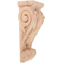 Wood Corbel, Europastil, Snidat Träkorvall, Rustikalt Snideri