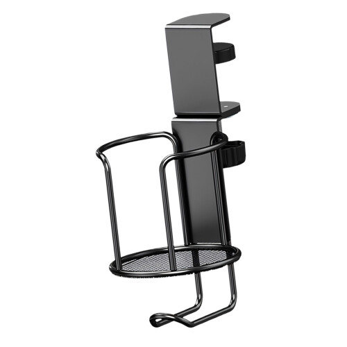 Multifunctional Metal Cup Holder With Sturdy Headphone Hook
