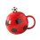 14oz Keramik-Kaffeetasse in Fußballform, einzigartiges-Rot 1