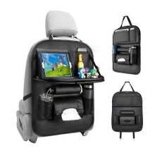 Car chair Organiser, Car Backseat Organiser with Foldable Tray Table, Car Storage
