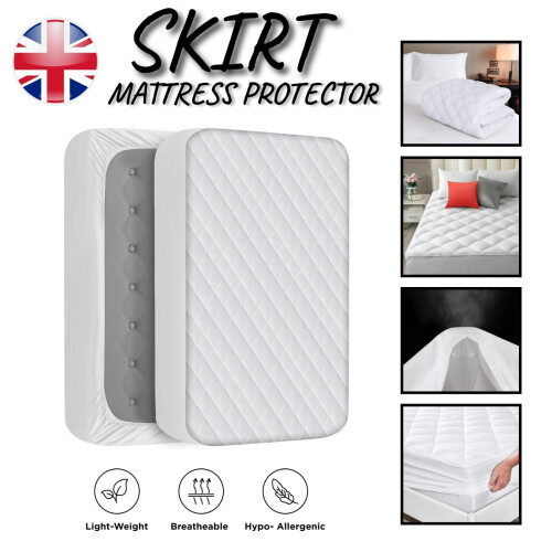 (2X Super King) Quilted Mattress Protector 30cm Deep - Single, Double, King, Super King 2
