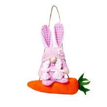 Pluche Haas Wortel Pop Pasen Hangende Ornament Voor-Plaidvrouwen