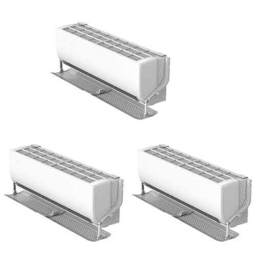 3X Air Conditioner Cover Windshield Air Conditioning Deflector Baffle Shield Wind Guide Anti-Wind Shield No Filter 1