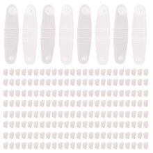 200 Pcs Plastic Keychain Clips, Acrylic Keychain Connector, Clear Keychain Clips for Crafts, Keychain Attachment