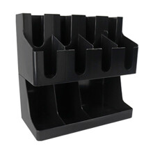 Stevig plastic bekerrek met een stevige constructie