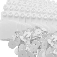 100 Number Farm Animal Markers For Swine Sheep Cattle-White