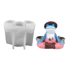 Creative Frogs Meditations Pose Candle Rack-Frog Meditating