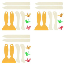 18X Outil de Pliage en Os, Outils de Pliage de Papier, Plieuse en Plastique pour Papier, pour la Fabrication D'Objets en Papier, le Matelassage, le
