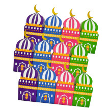 Boîtes à bonbons en papier en forme de mosquée, boîte-cadeau-1
