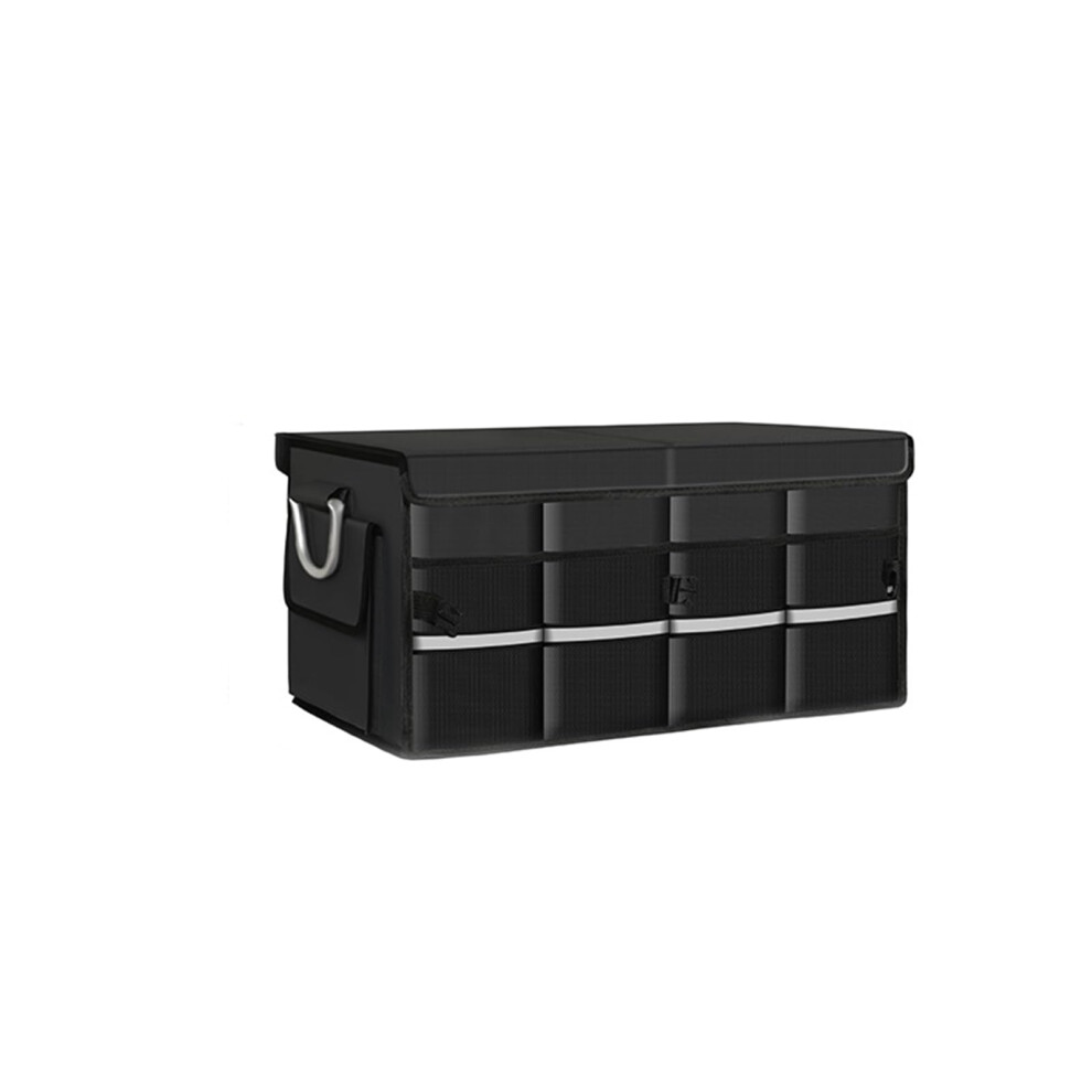 Car Trunk Organizer For Chevrolet Tahoe 20212024, Collapsible Waterproof Multi Compartment Suv Cargo Storage Box Black 9771547543602