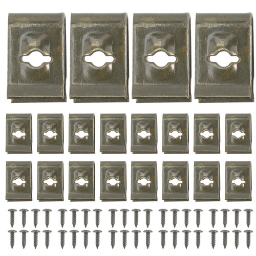 100Paren Stalen Draadclip Zelftappend Schroefset Klem Kabelbevestiging 1