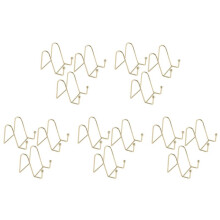 15 Pack Plate Stand for Display Gold Iron Easel Plate Holder Display Stand Metal Frame Holder for Photo Decor Plate Bowl