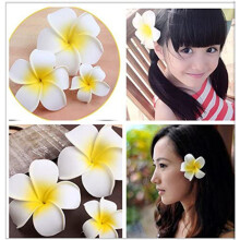 Eleganti fermagli per capelli Plumeria, mollette hawaiane a forma di fiore per decorare abiti, stile bohémien, facili da usare, perfette per diverse