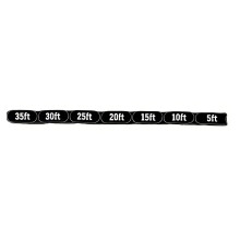 Praktisch verstelbaar 1 inch rasterschaal-Zwart 35ft