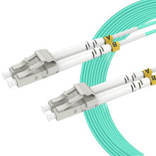 20m OM3 LC to LC Duplex Fiber Optic Patch Cable 10G Speed LowLoss LSZH 50/125um