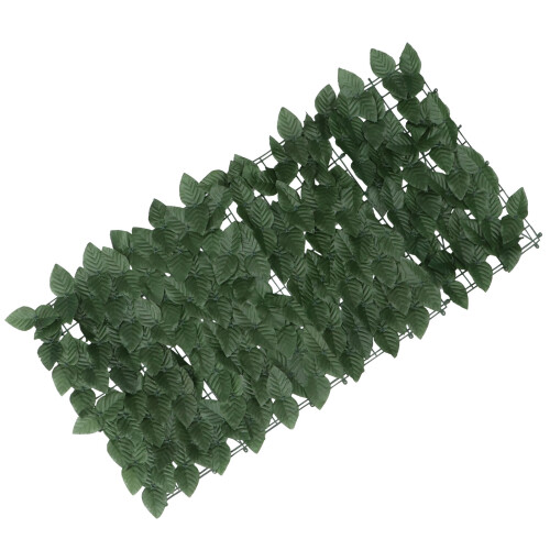 2 Folhas Simuladas Para Cerca Jardim Parede Sebe Artificial Verde 1