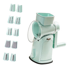 Effiziente 5-in-1-Gemüsereibe, Gemüsehobel in-Grün
