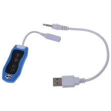 Waterproof IPX8 Clip MP3 Player FM Radio Stereo Sound Swimming Diving Surfing Cycling Sport Music Player with FM(B)