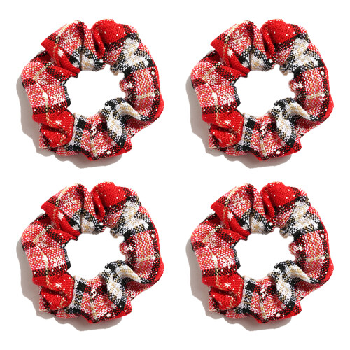Σικ Scrunchies Αλογοουρά, Χριστουγεννιάτικα αξεσουάρ μαλλιών με κορδέλες με σταυρό