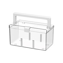 Stylish Transparent Storage Case With-Transparent handle m N