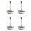 4Pcs  Single Tube Bunsen Burner Gas Light for Liquid Propane Lab Heating Equipment 1