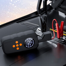 Přenosný startovací kabel do auta 6000A a pumpa na hustení 150 PSI pro benzínové motory 2,0 l s LCD displejem a nabíječkou typu C