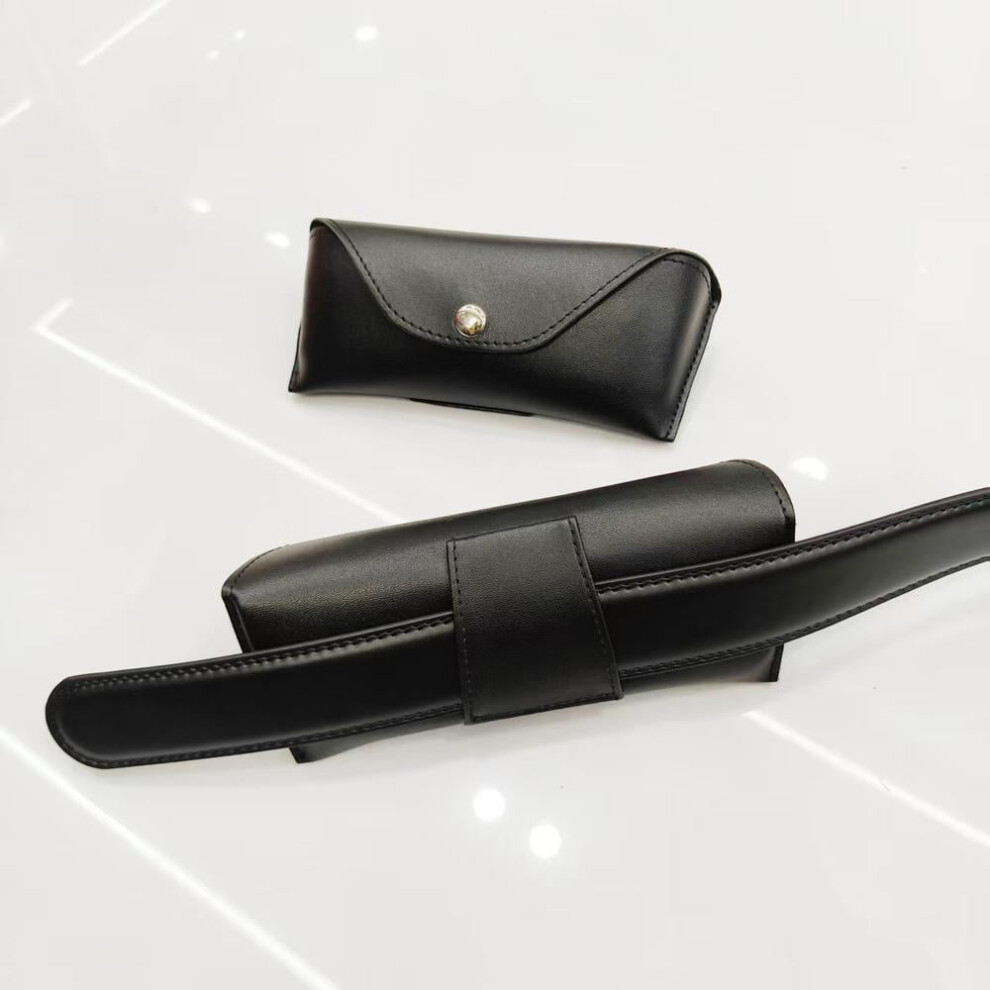 Belt Wearable Glasses Bag Portable PU Leather Reading Glasses Storage Box Women Men Sunglasses Eyewear Case Storage Wallet