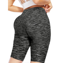 Yoga shorts met billenliftend effect voor dames – hoge taille, buikcontrole, honingraatstructuur, elastische leggings, geschikt voor de sportschool