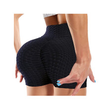 DODOING Pantaloni da yoga da donna a vita alta, leggings push-up per i glutei, pantaloncini da corsa contenitivi, neri